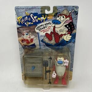 1993 MATTEL NICKELODEON REN & STIMPY GRITTY KITTY STIMPY FIGURE